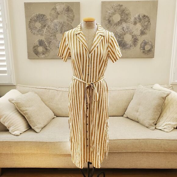 Ten Sixty Sherman | Button Front Shirt Striped Dress - Picture 5 of 16